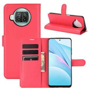 For Xiaomi Mi 10T Lite Litchi Texture Horizontal Flip Protective Case with Holder & Card Slots & Wallet(Red)