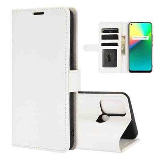 For OPPO Realme 7i / Realme C17 R64 Texture Single Horizontal Flip Protective Case with Holder & Card Slots & Wallet& Photo Frame(White)