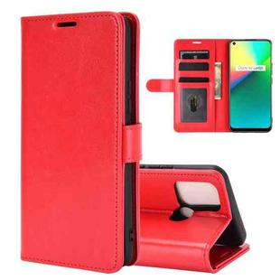 For OPPO Realme 7i / Realme C17 R64 Texture Single Horizontal Flip Protective Case with Holder & Card Slots & Wallet& Photo Frame(Red)