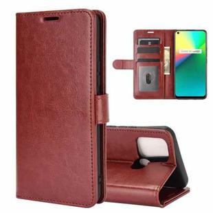 For OPPO Realme 7i / Realme C17 R64 Texture Single Horizontal Flip Protective Case with Holder & Card Slots & Wallet& Photo Frame(Brown)