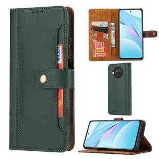 For Xiaomi Mi 10T Lite Calf Texture Double Fold Clasp Horizontal Flip Leather Case with Photo Frame & Holder & Card Slots & Wallet(Emerald)