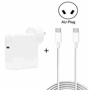 2 in 1 PD3.0 30W USB-C / Type-C Travel Charger with Detachable Foot + PD3.0 3A USB-C / Type-C to USB-C / Type-C Fast Charge Data Cable Set, Cable Length: 1m, AU Plug