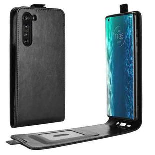 For Motorola Moto Edge R64 Texture Single Vertical Flip Leather Protective Case with Card Slots & Photo Frame(Black)