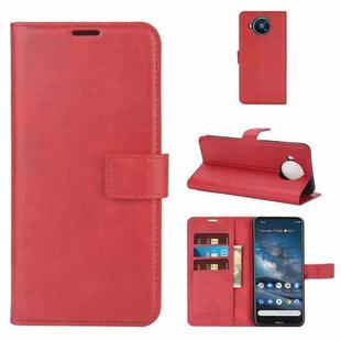 For Nokia 8.3 5G Retro Calf Pattern Buckle Horizontal Flip Leather Case with Holder & Card Slots & Wallet(Red)