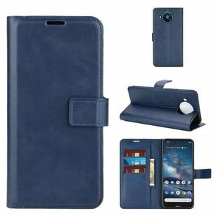 For Nokia 8.3 5G Retro Calf Pattern Buckle Horizontal Flip Leather Case with Holder & Card Slots & Wallet(Blue)