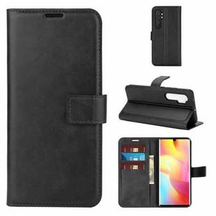 For Xiaomi Mi Note 10 Lite Retro Calf Pattern Buckle Horizontal Flip Leather Case with Holder & Card Slots & Wallet(Black)