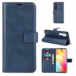 For Xiaomi Mi Note 10 Lite Retro Calf Pattern Buckle Horizontal Flip Leather Case with Holder & Card Slots & Wallet(Blue)
