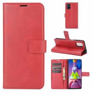 For Samsung Galaxy M51 Retro Calf Pattern Buckle Horizontal Flip Leather Case with Holder & Card Slots & Wallet(Red)