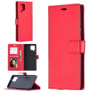 For Samsung Galaxy A42 5G Crazy Horse Texture Horizontal Flip Leather Case with Holder & Card Slots & Wallet & Photo Frame(Red)