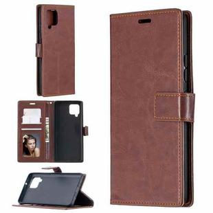For Samsung Galaxy A42 5G Crazy Horse Texture Horizontal Flip Leather Case with Holder & Card Slots & Wallet & Photo Frame(Brown)
