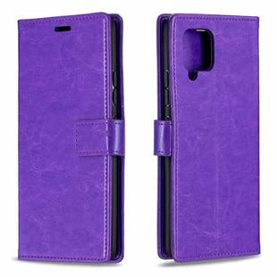 For Huawei Y5p Crazy Horse Texture Horizontal Flip Leather Case with Holder & Card Slots & Wallet & Photo Frame(Purple)