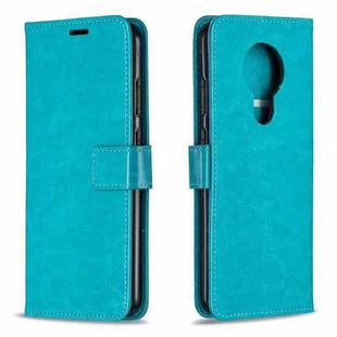For Nokia 5.3 Crazy Horse Texture Horizontal Flip Leather Case with Holder & Card Slots & Wallet & Photo Frame(Blue)