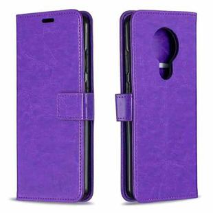 For Nokia 5.3 Crazy Horse Texture Horizontal Flip Leather Case with Holder & Card Slots & Wallet & Photo Frame(Purple)