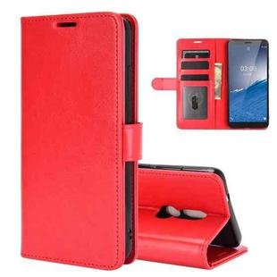 For Nokia C3 R64 Texture Single Horizontal Flip Protective Case with Holder & Card Slots & Wallet& Photo Frame(Red)