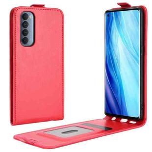 For OPPO Reno4 Pro 4G R64 Texture Single Vertical Flip Leather Protective Case with Card Slots & Photo Frame(Red)