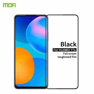 For Huawei Y7a 2020 MOFI 9H 2.5D Full Screen Tempered Glass Film(Black)