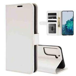 For Samsung Galaxy S21 5G R64 Texture Single Horizontal Flip Protective Case with Holder & Card Slots & Wallet& Photo Frame(White)