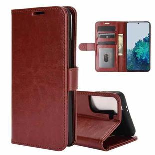 For Samsung Galaxy S21 5G R64 Texture Single Horizontal Flip Protective Case with Holder & Card Slots & Wallet& Photo Frame(Brown)