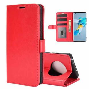 For Huawei Mate 40 R64 Texture Single Horizontal Flip Protective Case with Holder & Card Slots & Wallet& Photo Frame(Red)