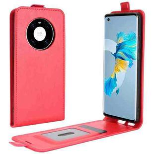 For Huawei Mate 40 R64 Texture Single Vertical Flip Leather Protective Case with Card Slots & Photo Frame(Red)