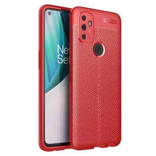 For OnePlus N100 Litchi Texture TPU Shockproof Case(Red)