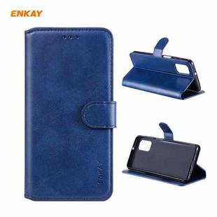 For Samsung Galaxy M31s ENKAY Hat-Prince ENK-PUC029 Horizontal Flip PU Leather Case with Holder & Card Slots & Wallet(Dark Blue)