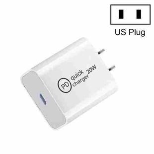 SDC-20W PD 20W Single USB-C / Type-C Interface Travel Charger US Plug