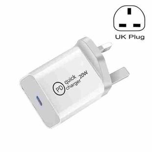 SDC-20W PD 20W Single USB-C / Type-C Interface Travel Charger UK Plug