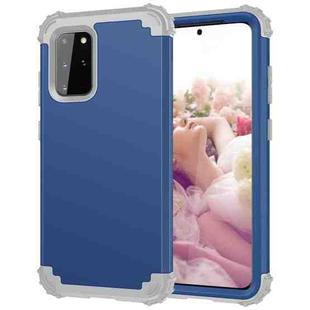 For Samsung Galaxy Note20 PC + Silicone Three-piece Shockproof Protection Case(Blue)