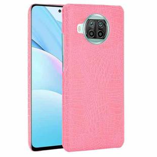 For Xiaomi Mi 10T Lite Shockproof Crocodile Texture PC + PU Case(Pink)