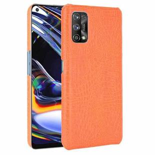 For OPPO Realme 7 Pro Shockproof Crocodile Texture PC + PU Case(Orange)