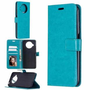For Xiaomi Mi 10T Lite Crazy Horse Texture Horizontal Flip Leather Case with Holder & Card Slots & Wallet & Photo Frame(Blue)