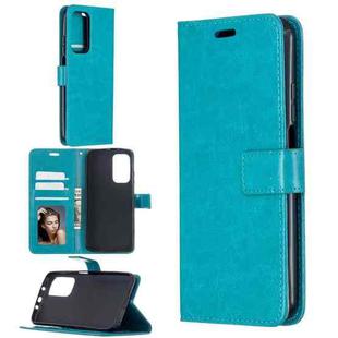 For Xiaomi Mi 10T Pro Crazy Horse Texture Horizontal Flip Leather Case with Holder & Card Slots & Wallet & Photo Frame(Blue)