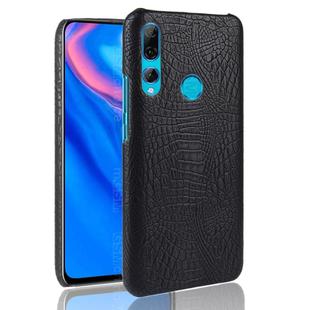 Shockproof Crocodile Texture PC + PU Case For Huawei Y9 prime 2019(Black)