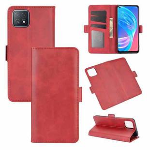 For OPPO A72 / A73 5G Dual-side Magnetic Buckle Horizontal Flip Leather Case with Holder & Card Slots & Wallet(Red)