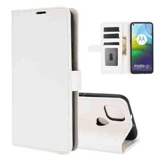 For Motorola Moto G9 Power R64 Texture Single Horizontal Flip Protective Case with Holder & Card Slots & Wallet& Photo Frame(White)