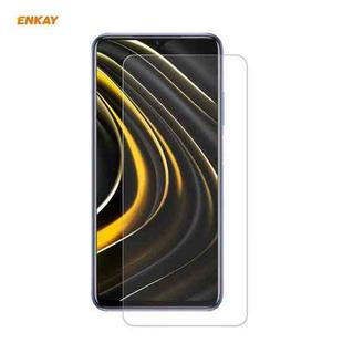 For Xiaomi Poco M3 ENKAY Hat-Prince 0.26mm 9H 2.5D Curved Edge Tempered Glass Film