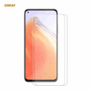 For Xiaomi Redmi K30s Ultra 2 PCS ENKAY Hat-Prince 0.26mm 9H 2.5D Curved Edge Tempered Glass Film