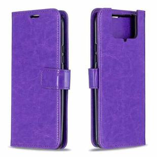 For Asus Zenfone 7 ZS670KS Crazy Horse Texture Horizontal Flip Leather Case with Holder & Card Slots & Wallet & Photo Frame(Purple)