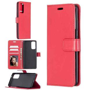 For Samsung Galaxy S20 FE Crazy Horse Texture Horizontal Flip Leather Case with Holder & Card Slots & Wallet & Photo Frame(Red)