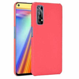 For OPPO Realme 7 / Narzo 20 Pro Shockproof Crocodile Texture PC + PU Case(Red)
