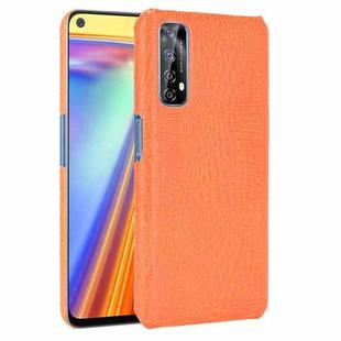 For OPPO Realme 7 / Narzo 20 Pro Shockproof Crocodile Texture PC + PU Case(Orange)