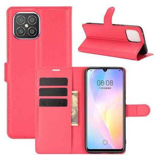 For Huawei nova 8 SE Litchi Texture Horizontal Flip Protective Case with Holder & Card Slots & Wallet(Red)
