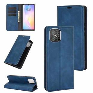 For Huawei nova 8 SE Retro-skin Business Magnetic Suction Leather Case with Holder & Card Slots & Wallet(Dark Blue)