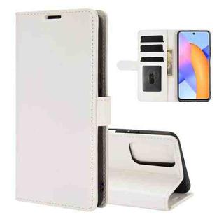 For Huawei Honor 10X Lite R64 Texture Single Horizontal Flip Leather Case with Holder & Card Slots & Wallet& Photo Frame(White)