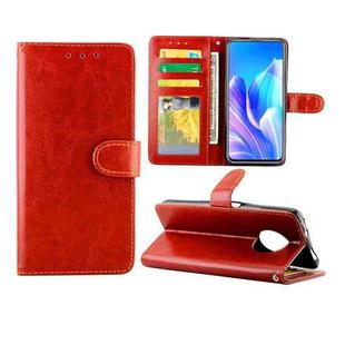 For Huawei Enjoy 20 Plus 5G Crazy Horse Texture Leather Horizontal Flip Protective Case with Holder & Card Slots & Wallet & Photo Frame(Brown)