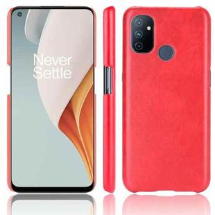 For OnePlus Nord N100 Shockproof Litchi Texture PC + PU Case(Red)