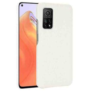 For Xiaomi Mi 10T / Mi 10T Pro Shockproof Crocodile Texture PC + PU Case(White)