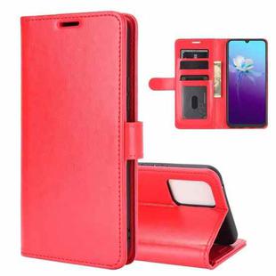 For VIVO V20 R64 Texture Single Horizontal Flip Protective Case with Holder & Card Slots & Wallet& Photo Frame(Red)