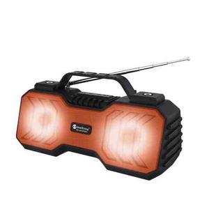 NewRixing NR-2029FMD TWS LED Flashlight Bluetooth Speaker, Support TF Card / FM / 3.5mm AUX / U Disk / Hands-free Calling(Qrange)